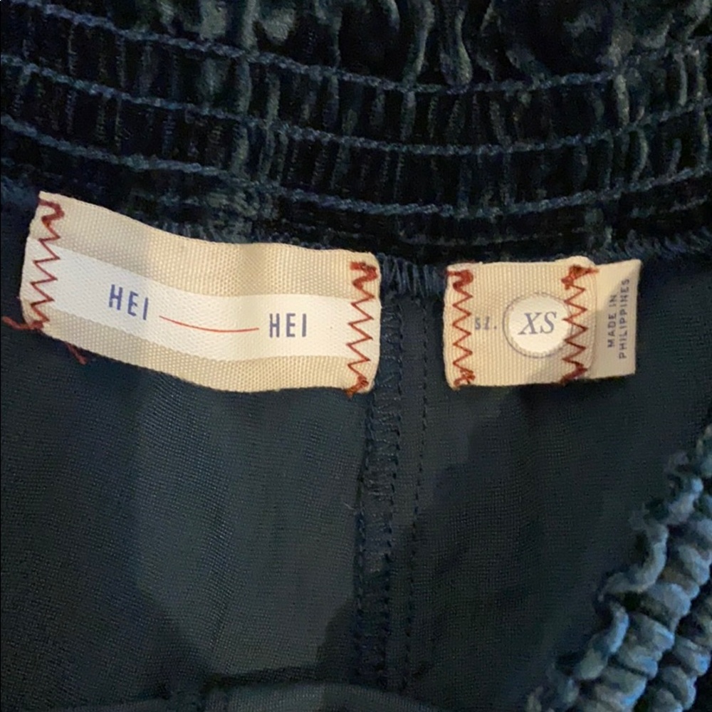 Anthropologie-Hei Hei Velvet Wide Leg Pants - Picture 4 of 6